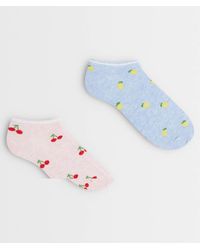 Accessorize - 2 Pack Summer Fruits Trainer Socks - Lyst