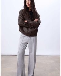 Stradivarius - Oversized Jack Van Imitatieleer - Lyst