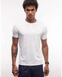 4505 - Lightweight Performance Waffle Henley T-Shirt With Quick Dry - Lyst