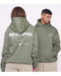 Multiply Apparel - Sudadera Verde Trébol Extragrande Con Capucha Drill De - Lyst