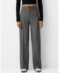 Bershka - Wide Leg Tailoring Trousers - Lyst