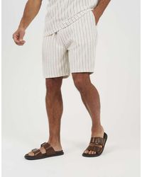 Brave Soul - Striped Elasticated Waist Shorts - Lyst