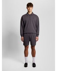 Lyle & Scott - Mid Layers Relaxed Collared Interlock Sweatshirt - Lyst