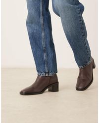 Calvin Klein - Block Heel Pointy Boots - Lyst