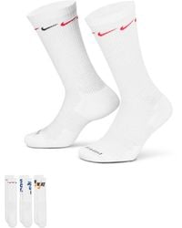 Nike - Everyday Plus Cushioned Graphic 3 Pack Ankle Socks - Lyst