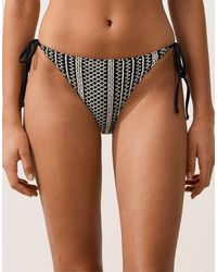 Oysho - Medium-coverage Crochet Bikini Briefs - Lyst