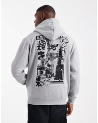 ASOS - – relaxed-fit-kapuzenpullover mit souvenir-print - Lyst