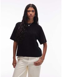 ARKET - Alpaca And Wool Blend Short Sleeve Sweater - Lyst