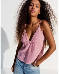 Bershka - Ruffle Strap Top - Lyst