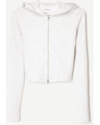 Bershka - Hoodie Van Modalmix Met Rits - Lyst