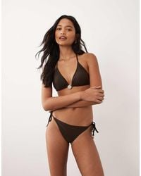 Aray - Triangle Bikini Set With Hardware Detail - Lyst