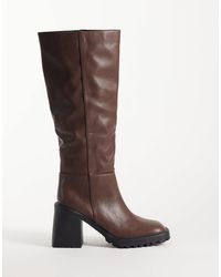 Raid - Carnie Block Heel Knee Boots - Lyst