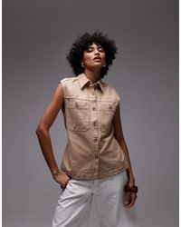 ARKET - – oversize-weste im workwear-stil aus reiner baumwolle - Lyst