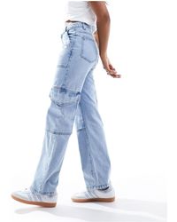 Miss Selfridge - – weite cargo-jeans - Lyst