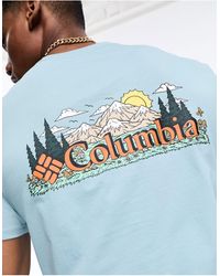 Columbia - Exclusivité asos - - talbert ridge - t-shirt imprimé au dos - Lyst