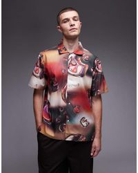 Carhartt - Camisa De Manga Corta Con Logos Estampados Solar Chrome De - Lyst