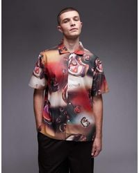 Carhartt - Overhemd Met Korte Mouwen En Solar Chrome Logo-Print - Lyst