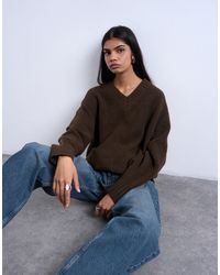 TOPSHOP - – schlichter strickpullover - Lyst