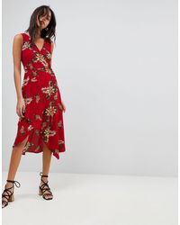 ax paris leaf print jumpsuit