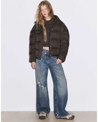 Stradivarius - Hooded Puffer Jacket - Lyst