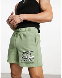 Coney Island Picnic - Pantalones cortos s con estampado "lost mind" - Lyst