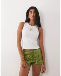 ASOS - Mini-short à sequins - Lyst
