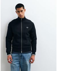Fred Perry - Zip Through Sweatshirt - Lyst