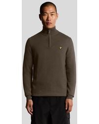 Lyle & Scott - Cotton Merino 1/4 Zip Jumper - Lyst