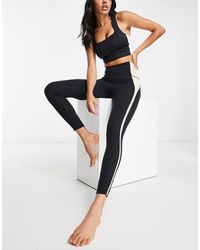 Nike - Nike - Yoga Luxe - Dri-fit 7/8e legging Met Hoge Taille En Ingezette Vlakken - Lyst