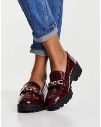 Womens Burgundy Loafers for Women - Up to 50% off at Lyst.com