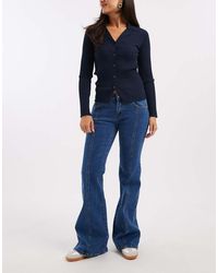 Edikted - Starrie Panel Stitch Low Rise Jeans - Lyst