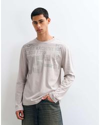 ASOS - Relaxed Long Sleeve T-shirt With Text - Lyst