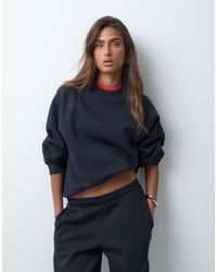 ASOS - Regular Raglan Brushback Sweatshirt - Lyst