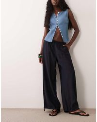 Abercrombie & Fitch - Crinkle Balloon Fit Trousers - Lyst