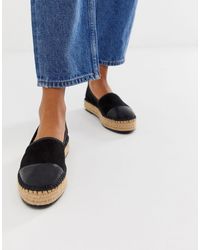 ASOS Эспадрильи На Плоской Платформе - Черный