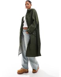 ASOS - Rubberised Rain Parka Coat - Lyst