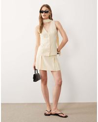 Miss Selfridge - Tailored Pleated Skort - Lyst