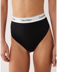 Calvin Klein - Shapewear Icon Cotton Modal Thong - Lyst