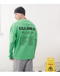Collusion - T-Shirt Met Lange Mouwen En Grafisch Tour-Logo - Lyst