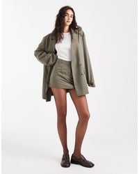 Miss Selfridge - Slouchy Oversized Double Breasted Blazer Co-ord - Lyst