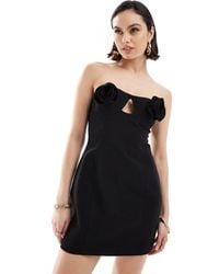 4th & Reckless - Structured Corsage Bust Detail Mini Dress - Lyst