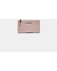 Stradivarius - Long porte-monnaie effet scintillant avec fentes porte-cartes - pastel - Lyst