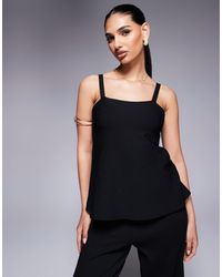 ASOS - Caraco d'ensemble fluide en maille compacte - Lyst