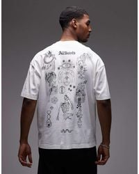 AllSaints - Terra Graphic Logo T-shirt With Back Print - Lyst