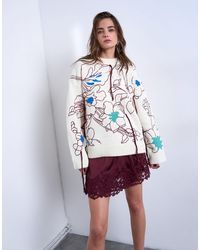 TOPSHOP - – hochwertiger oversize-strickpullover - Lyst