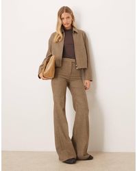 Mango - Gina Wool Mix High Waist Pleat Front Trouser Co-ord - Lyst