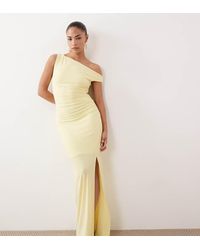 TFNC London - One Shoulder Midaxi Dress With Thigh Split - Lyst