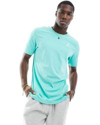 Nike - Camiseta verde menta con logo pequeño jumpman - Lyst