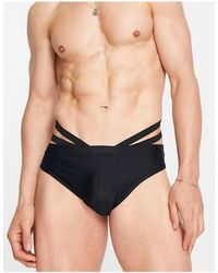ASOS - Swim Briefs With Cut Out Detail - Lyst