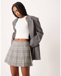 ASOS - Tailored Pleated Mini Skirt - Lyst